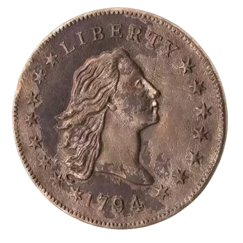 El Flowing Hair Dollar de 1794 – Moneda super costosa 10 millones de dólares jpweb El Dólar de Plata "Flowing Hair" de 1794