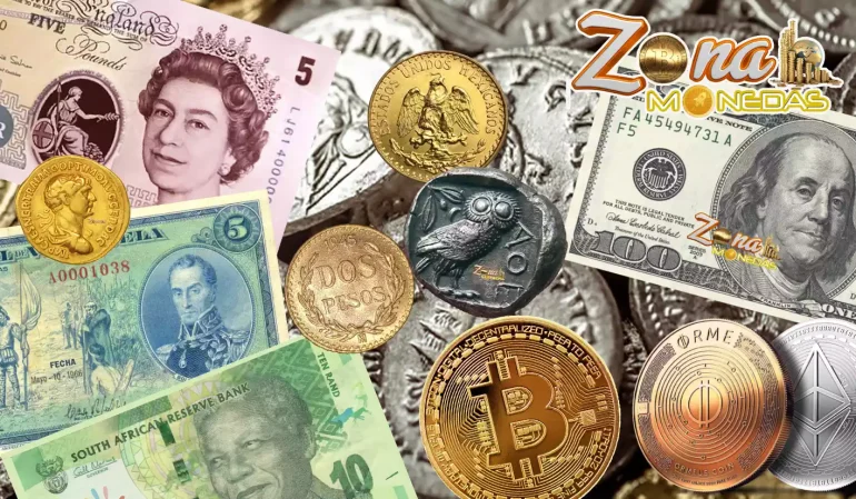 Explora el Mundo de las Monedas y Criptomonedas -Zona Monedas
